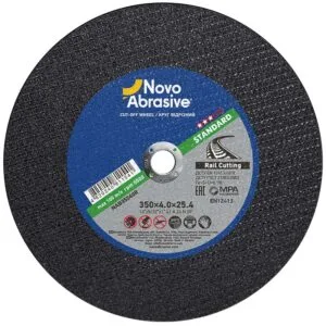 Trennscheibe NovoAbrasive Standard 41 350 x 4,0 x 25,4 mm, Schiene, 100 m/s