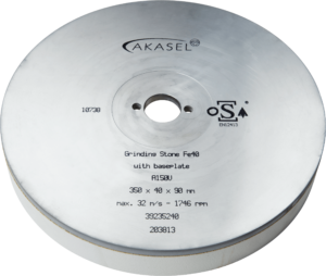 Al₂O₃ Grinding Stone Fe40, with base plate