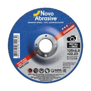 Schleifscheibe NovoAbrasive Standard 27 125x6,0x22,23 mm, für Metall