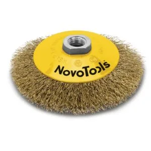 NovoTools konische Bürste 100 mm, Welldraht