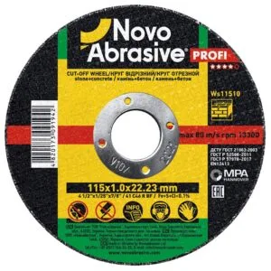 Trennscheibe NOVOABRASIVE 41 115 x 1,0 x 22,23 mm, für Stein