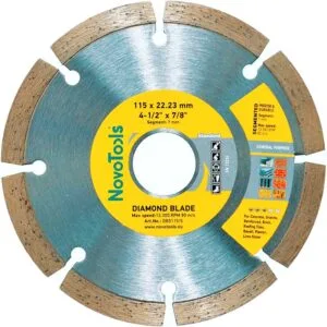 NovoTools Standard-Diamantscheibe 115 x 22,23 mm, Segment