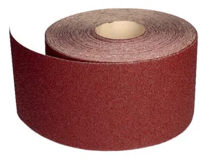 NovoAbrasive Schleifpapier, wasserfest, mit Geweberücken, 200 mm x 50 m, Körnung 80