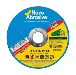 Trennscheibe NOVOABRASIVE 41 125 x 1,0 x 22,23 mm, für Stein