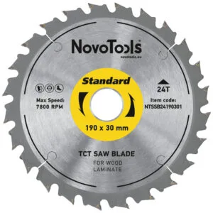 NovoTools Sägeblatt 190x20 mm, 24T Laminat