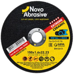 Trennscheibe NovoAbrasive Extreme 41 150 x 1,6 x 22,23 mm, für Metall