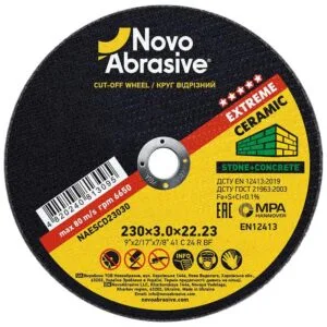 Trennscheibe NovoAbrasive Extreme 41 230 x 3,0 x 22,23 mm, für Stein