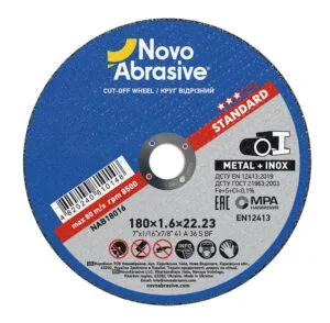 Trennscheibe NovoAbrasive Standard 41 180 x 1,6 x 22,23 mm, für Metall