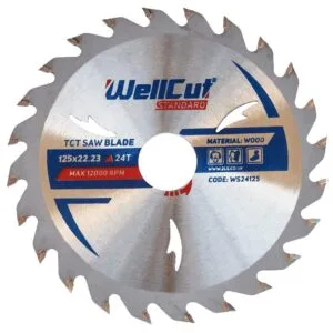 WellCut Sägeblatt 125 x 22,23 mm, 24 Zähne