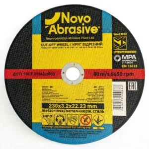 Trennscheibe NOVOABRASIVE 41 230 x 3,2 x 22,23 mm, für Metall