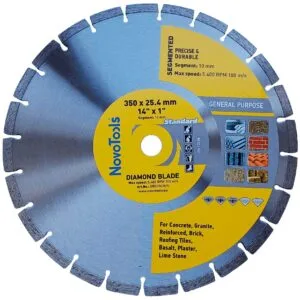 NovoTools Standard-Diamantscheibe 350 x 25,4 mm, Segment