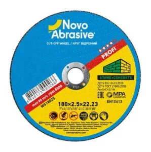 Trennscheibe NOVOABRASIVE 41 180 x 2,5 x 22,23 mm, für Stein