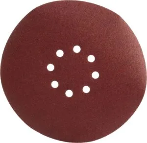 NovoAbrasive selbsthaftende Schleifscheibe 225 mm, P120, 8 Löcher, Set mit 5 Stück.