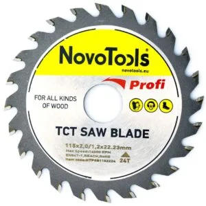 NovoTools Sägeblatt 115 x 22,23 mm, 24 Zähne