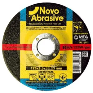 Schleifscheibe NOVOABRASIVE 27 125x8,0x22,23 mm, für Metall