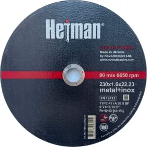 Hetman 41 Trennscheibe 230 x 1,6 x 22,23 mm, für Metall