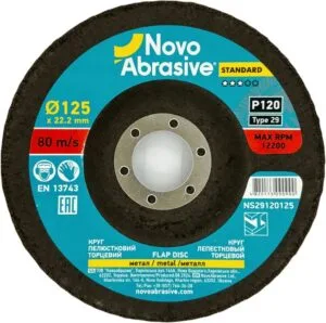 NOVOABRASIVE 29 Fächerscheibe, 125x22,23 mm, P120
