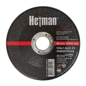 Trennscheibe Hetman 41 125 x 1,0 x 22,23 mm, für Metall