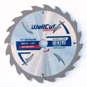 Sägeblatt WellCut 185x20, 20 Zähne