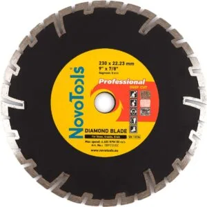 Diamanttrennscheibe NovoTools Profi 230 x 22,23 mm, Tiefschnitt