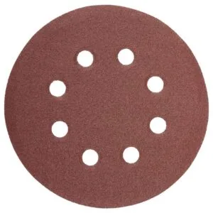 NovoAbrasive selbsthaftende Schleifscheibe 115 mm, P320, 8 Löcher, Set mit 10 Stück.