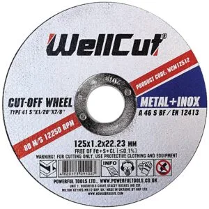 WellCut Trennscheibe 125 x 1,2 x 22,23 mm, für Metall