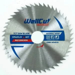 WellCut Sägeblatt 125x22,23 mm, 48 Stück.