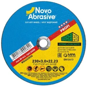 Trennscheibe NOVOABRASIVE 42 230 x 3,0 x 22,23 mm, für Stein