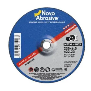 Schleifscheibe NovoAbrasive Standard 27 230x6,0x22,23 mm, für Metall