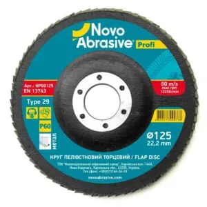NOVOABRASIVE 29 Fächerscheibe 125x22,23 mm, P60
