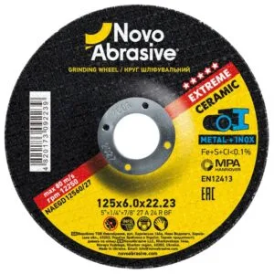 Schleifscheibe NovoAbrasive Extreme 27 125 x 6,0 x 22,23 mm, für Metall