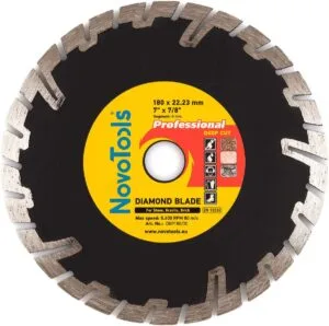 Diamantscheibe NovoTools Profi 180 x 22,23 mm, Tiefschnitt