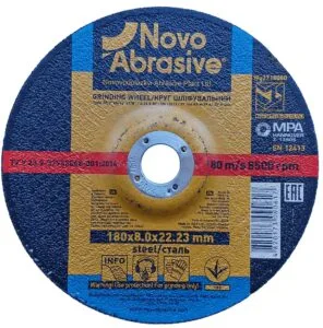 Schleifscheibe NOVOABRASIVE 27 180x8,0x22,23 mm, für Metall