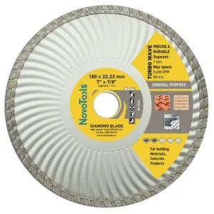 Diamantscheibe NovoTools Basic 180 x 22,23 mm, Turbowelle