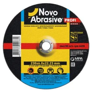 Schleifscheibe NOVOABRASIVE 27 230x6,0x22,23 mm, für Metall