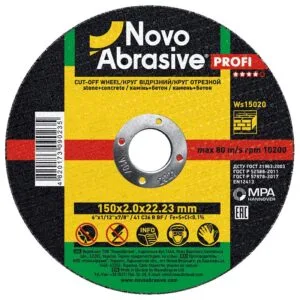 Trennscheibe NOVOABRASIVE 41 150 x 2,0 x 22,23 mm, für Stein
