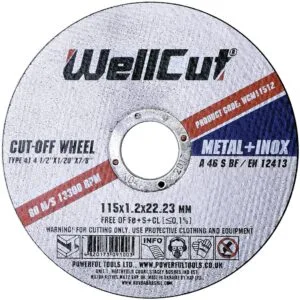 WellCut Trennscheibe 115 x 1,2 x 22,23 mm, für Metall