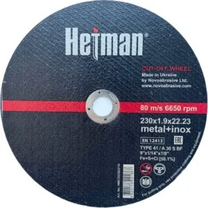 Hetman 41 Trennscheibe 230 x 1,9 x 22,23 mm, für Metall