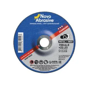 Schleifscheibe NovoAbrasive Standard 27 150x6,0x22,23 mm, für Metall