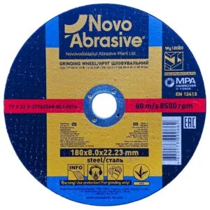 Schleifscheibe NOVOABRASIVE 1 180x8,0x22,23 mm, für Metall