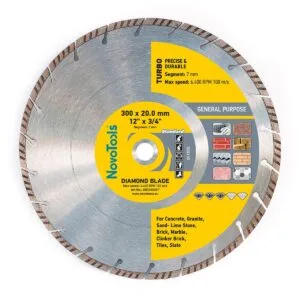 Diamanttrennscheibe NovoTools Standard 300 x 20 mm, Turbo
