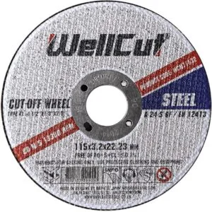 WellCut Trennscheibe 115 x 3,2 x 22,23 mm, für Metall