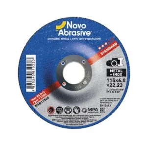 Schleifscheibe NovoAbrasive Standard 27 115x6,0x22,23 mm, für Metall