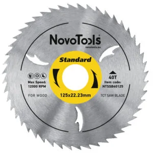 Sägeblatt NovoTools 125x22,23 mm, 40 Zähne