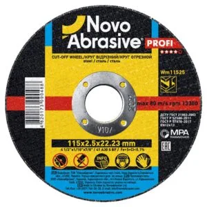 Trennscheibe NOVOABRASIVE 41 115 x 2,5 x 22,23 mm, für Metall